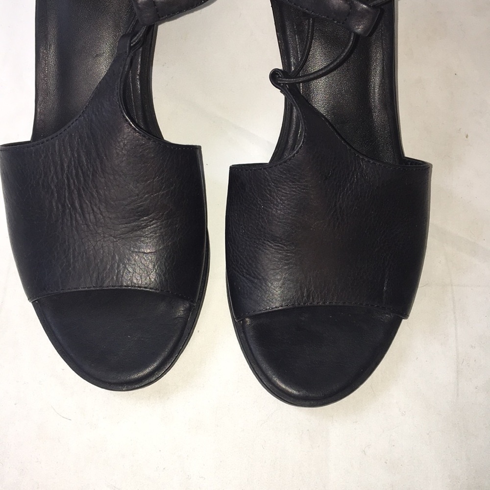 EILEEN FISHER Lou Block Heel Sandal Shoes Zip Back - Picture 9 of 12